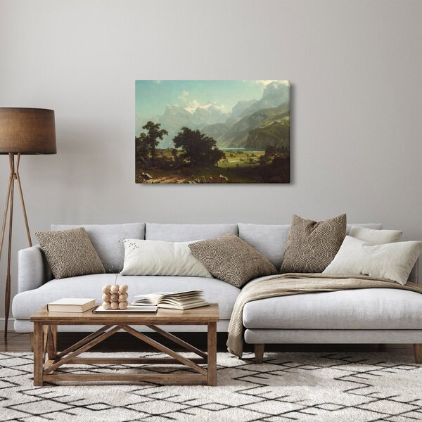 Kép - Albert Bierstadt, Lake Lucerne, reprodukciók (90x60 cm)