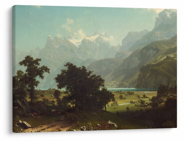 Kép - Albert Bierstadt, Lake Lucerne, reprodukciók (70x50 cm)