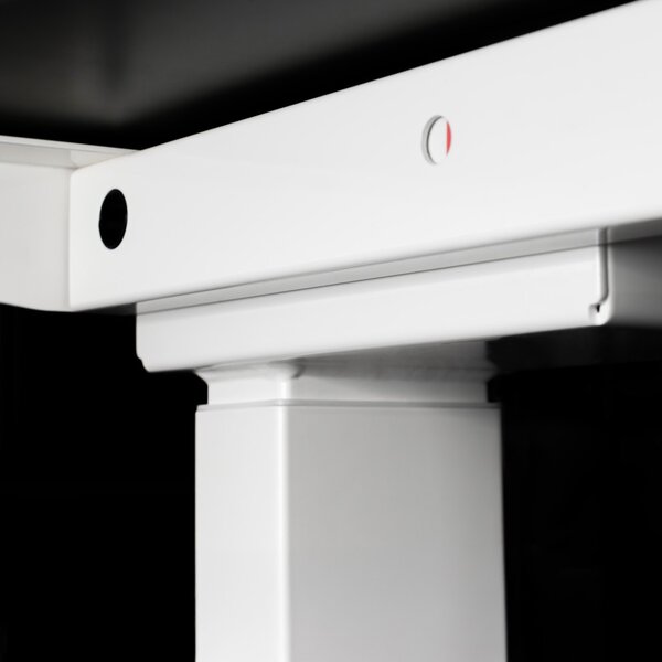 Elektromosan állítható magasságú íróasztal 138x67cm fekete / fehér | LVN System Control Flex+