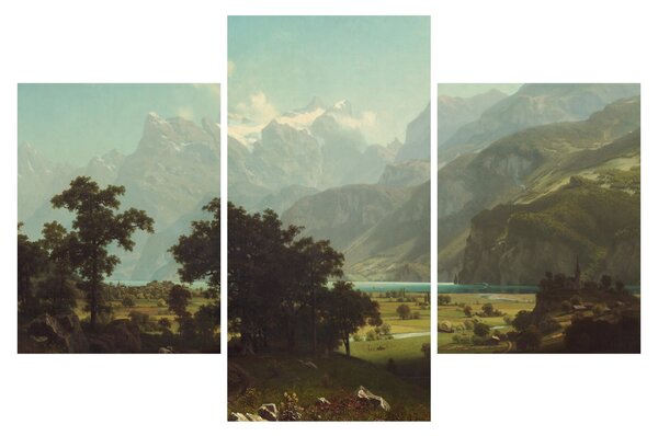 Kép - Albert Bierstadt, Lake Lucerne, reprodukciók (90x60 cm)