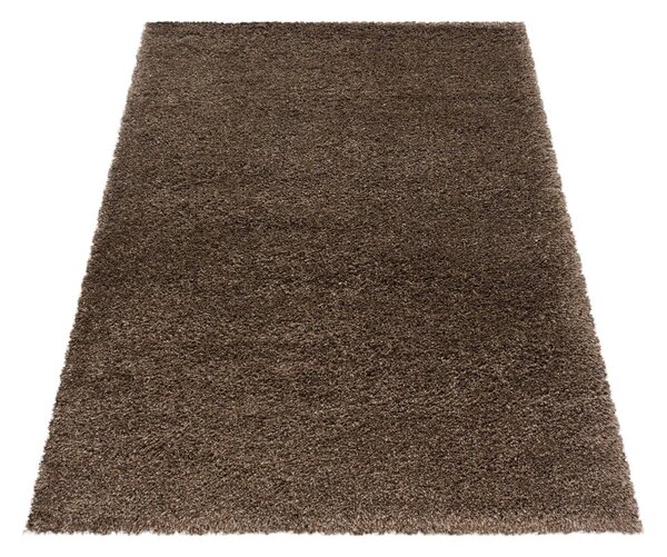 Sötétbarna szőnyeg 60x110 cm Fluffy – Ayyildiz Carpets