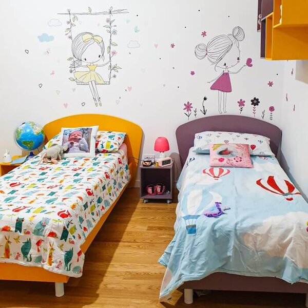 INSPIO - átragasztható textil matrica - INSPIO tündér pasztell színben