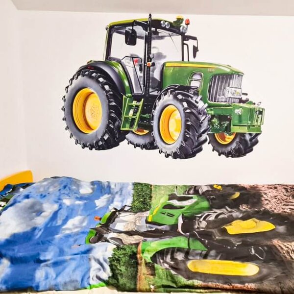 INSPIO - átragasztható textil matrica - Traktor falmatrica - Traktor faltetoválás