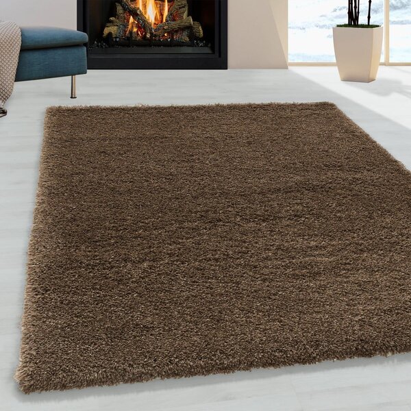 Sötétbarna szőnyeg 60x110 cm Fluffy – Ayyildiz Carpets