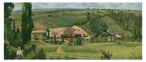 Kép - Camille Pissarro, Landscape at Les Pâtis, Pontoise, reprodukciók (120x50 cm)