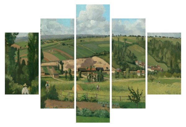 Kép - Camille Pissarro, Landscape at Les Pâtis, Pontoise, reprodukciók (150x105 cm)