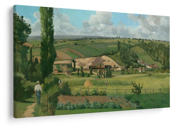 Kép - Camille Pissarro, Landscape at Les Pâtis, Pontoise, reprodukciók (90x60 cm)