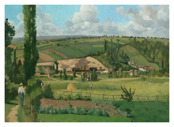 Kép - Camille Pissarro, Landscape at Les Pâtis, Pontoise, reprodukciók (70x50 cm)