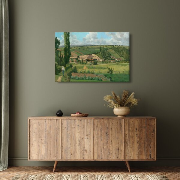 Kép - Camille Pissarro, Landscape at Les Pâtis, Pontoise, reprodukciók (90x60 cm)