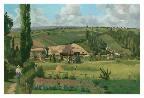 Kép - Camille Pissarro, Landscape at Les Pâtis, Pontoise, reprodukciók (90x60 cm)
