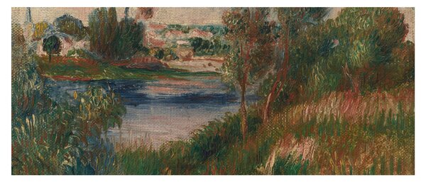 Kép - Auguste Renoir, Landscape at Vetheuil, reprodukciók (120x50 cm)