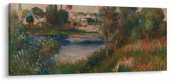 Kép - Auguste Renoir, Landscape at Vetheuil, reprodukciók (120x50 cm)