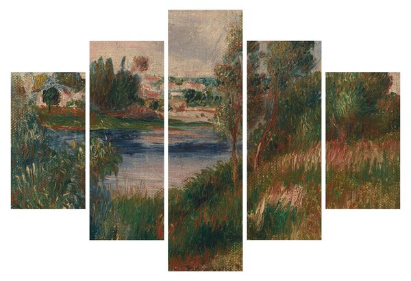 Kép - Auguste Renoir, Landscape at Vetheuil, reprodukciók (150x105 cm)