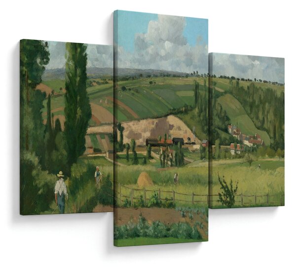 Kép - Camille Pissarro, Landscape at Les Pâtis, Pontoise, reprodukciók (90x60 cm)