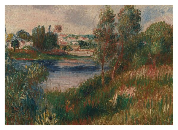 Kép - Auguste Renoir, Landscape at Vetheuil, reprodukciók (70x50 cm)