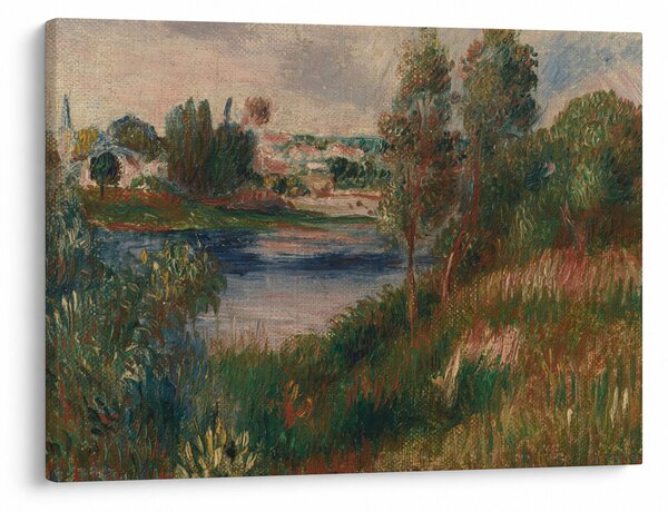 Kép - Auguste Renoir, Landscape at Vetheuil, reprodukciók (70x50 cm)
