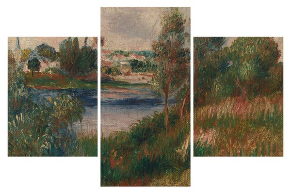 Kép - Auguste Renoir, Landscape at Vetheuil, reprodukciók (90x60 cm)