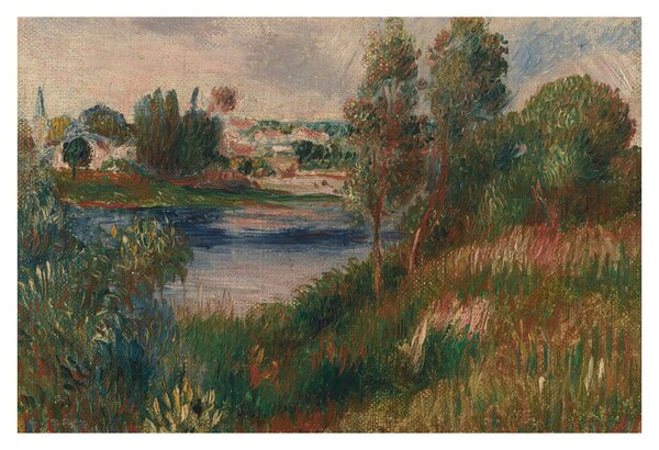 Kép - Auguste Renoir, Landscape at Vetheuil, reprodukciók (90x60 cm)