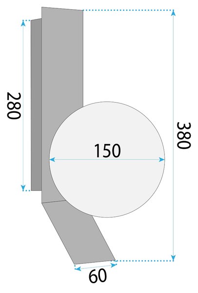 APP1759-1W Kefés Arany/Fehér Falikar