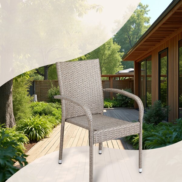 Deuba Comfort polyrattan székek 4 darabos - krém
