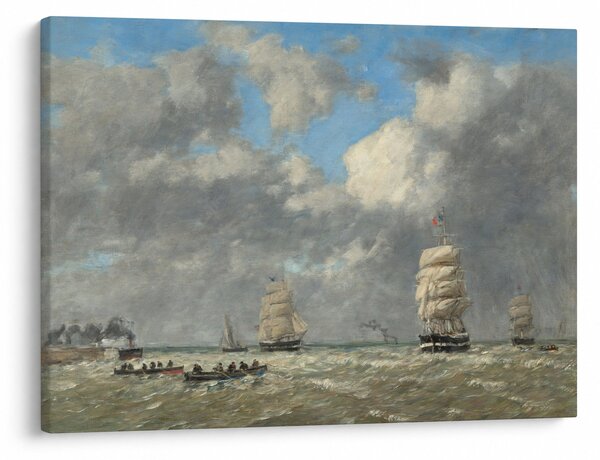 Kép - Eugène Boudin, Le Havre, reprodukciók (70x50 cm)