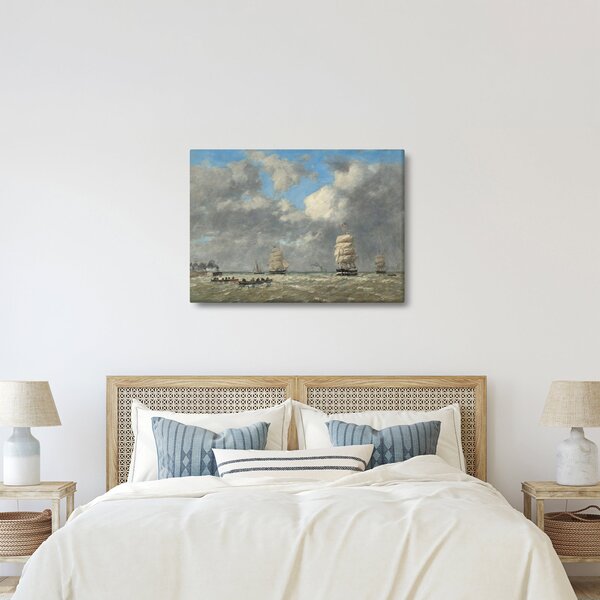 Kép - Eugène Boudin, Le Havre, reprodukciók (70x50 cm)
