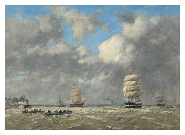Kép - Eugène Boudin, Le Havre, reprodukciók (70x50 cm)