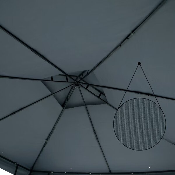 Deuba Lorca kerti pavilon 3x3 m - antracit