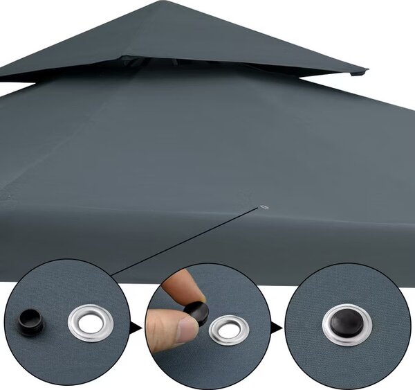 Deuba Lorca kerti pavilon 3x3 m - antracit
