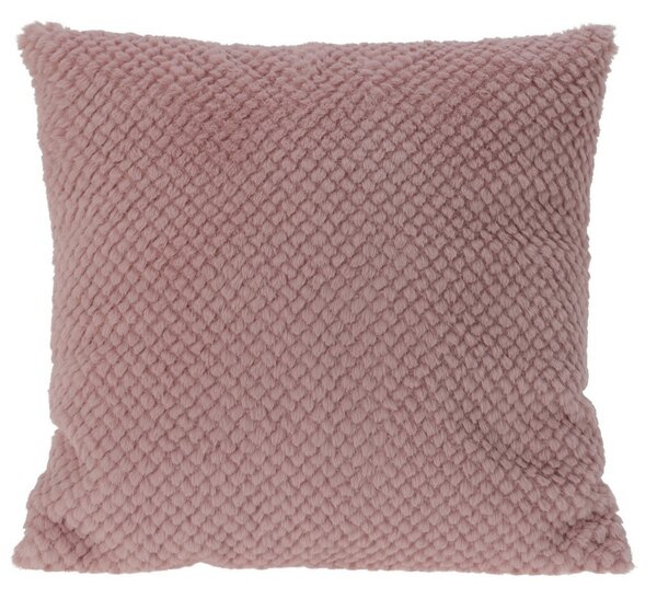 Puha fleece párna rózsaszín, 45 x 45 cm