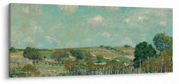Kép - Alfred Sisley, Meadow, reprodukciók (120x50 cm)