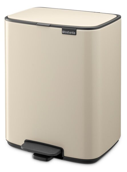 Bézs acél pedálos szemetes 12 l Bo – Brabantia