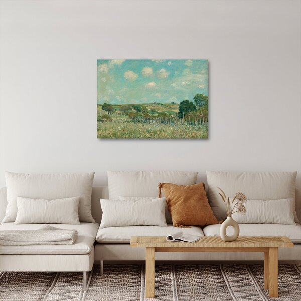 Kép - Alfred Sisley, Meadow, reprodukciók (70x50 cm)