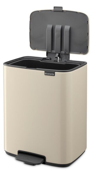 Bézs acél pedálos szemetes 12 l Bo – Brabantia