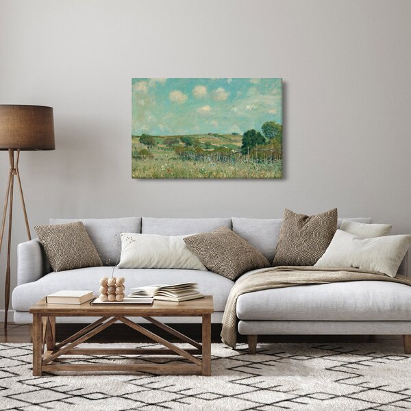 Kép - Alfred Sisley, Meadow, reprodukciók (90x60 cm)