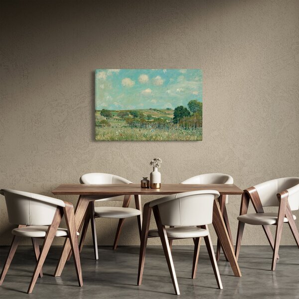 Kép - Alfred Sisley, Meadow, reprodukciók (90x60 cm)