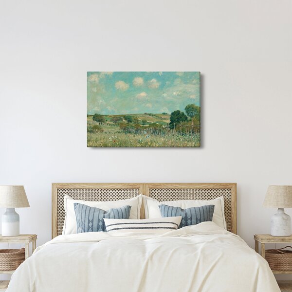 Kép - Alfred Sisley, Meadow, reprodukciók (90x60 cm)