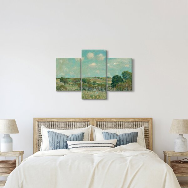 Kép - Alfred Sisley, Meadow, reprodukciók (90x60 cm)
