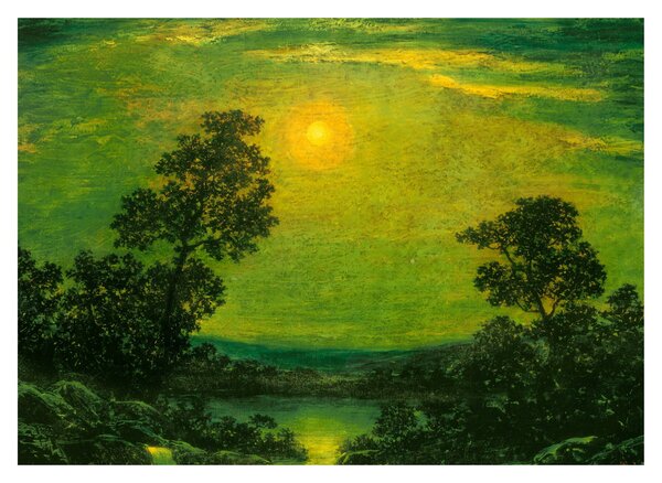 Kép - Imitator of Ralph Albert Blakelock, Moonlight, reprodukciók (70x50 cm)