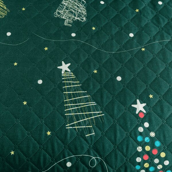 Ágytakaró CHRISTMAS DRIFT zöld Méret: 170 x 210 cm