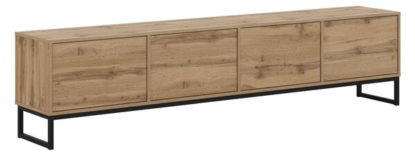TV-állvány Maravio 101, Laminált forgácslap, 50x209x37cm, Wotan tölgy