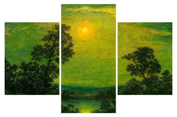 Kép - Imitator of Ralph Albert Blakelock, Moonlight, reprodukciók (90x60 cm)