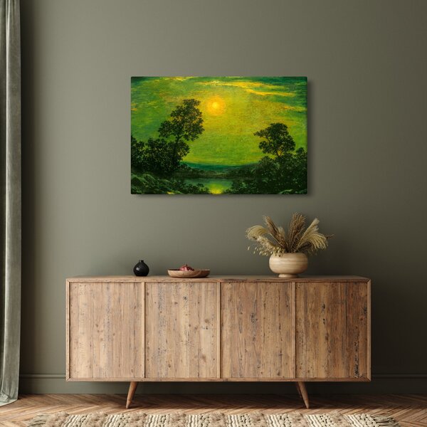 Kép - Imitator of Ralph Albert Blakelock, Moonlight, reprodukciók (90x60 cm)
