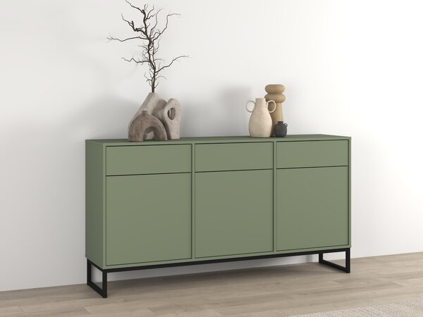 Komód Maravio 103, Laminált forgácslap, 83x157x37cm, Zöld