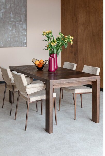 Tömörfa étkezőasztal 90x180 cm Bruneau – Dutchbone