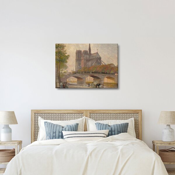 Kép - Robert William Vonnoh, Notre Dame de Paris, reprodukciók (70x50 cm)