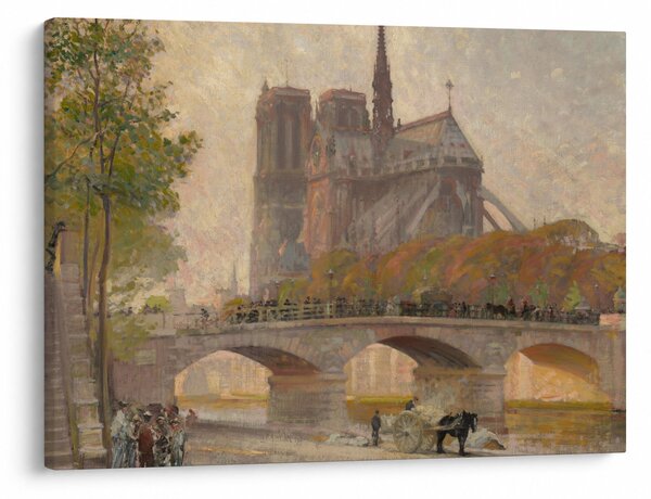 Kép - Robert William Vonnoh, Notre Dame de Paris, reprodukciók (70x50 cm)