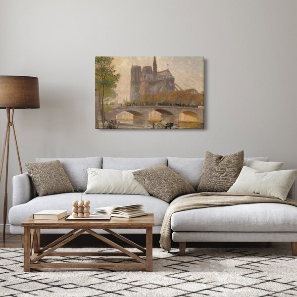 Kép - Robert William Vonnoh, Notre Dame de Paris, reprodukciók (90x60 cm)