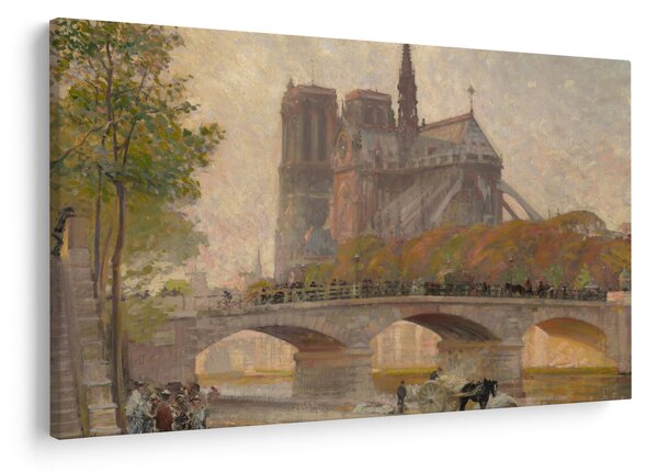 Kép - Robert William Vonnoh, Notre Dame de Paris, reprodukciók (90x60 cm)