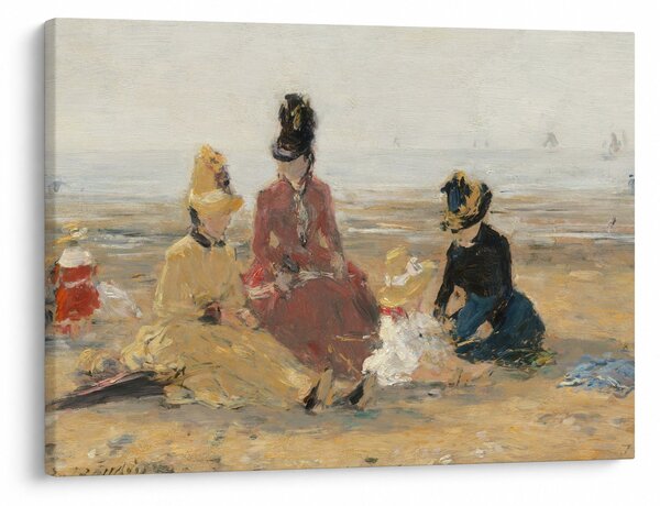 Kép - Eugène Boudin, On the Beach, Trouville, reprodukciók (70x50 cm)